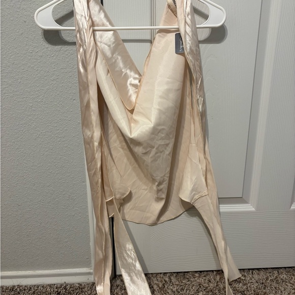 Champagne Color Halter Top - Picture 4 of 6